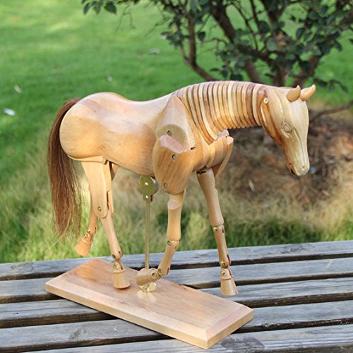 木製馬のモデル人形 Amazon.co.jp: Melleco 馬の木の模型動物のマネキンのスケッチ図