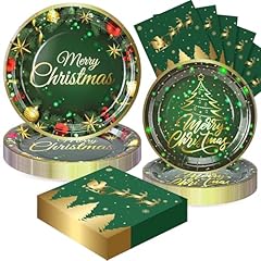 Xmas 72pcs green gold