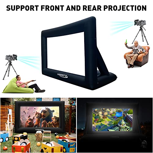 Lvaostt 16FT Inflatable Movie Screen Outdoor One-Piece Design Front & Rear Projection Blow Up Movie Screen Outdoor Projector Screen Easy Set Up thumb #7