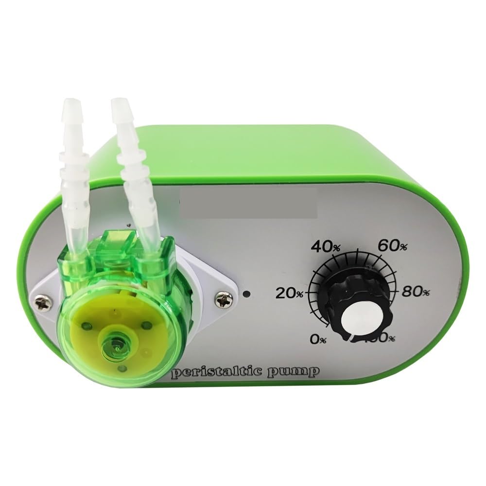 Diaphragm Pump, Peristaltic Pump Metering Flow Rate Adjustable 15-95ml/min with Adapter (9-53ml/min(19～120ml/min (G1028-3))