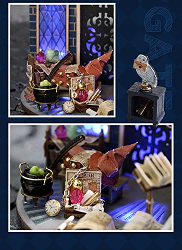 TOPBSFARNY 3D Stereoscopic Miniature Dollhouse Kit Assembling Toys DIY Model Wooden Furniture for Valentine's Day Creative Gifts (Magic Door) - Image 3