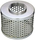 PT Coupling Carbon Steel Round Hole Pump Suction Strainer, 3