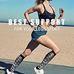 BLUEENJOY Copper Compression Socks for Women & Men (6 pairs) - Best Support for Nurses, Running, Hiking, Recovery - Image 4