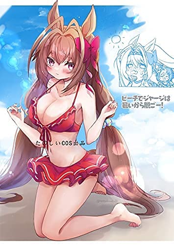 ウマ娘プリティーダービー ダイワスカーレット 水着  風　コスプレ衣装  クリスマス ハロウィン COSPLAY イベント仮装 コスチューム Amazon.co.jp: ウマ娘 プリティーダービー ダイワスカーレット 水着