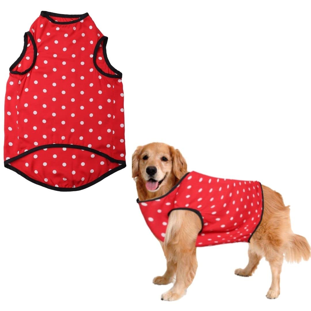See full amazon price history chart for Sage Square Funky Soft Material Dog T-Shirt | Cool/Funky Print Pet | Soft Light Weight | Comfortable & Breathable Dog Clothing | Trendy Vest Outfit (Polka Red) (Medium - 18inch) Sage Square Funky Soft Material Dog T-Shirt | Cool/Funky Print Pet | Soft Light Weight | Comfortable & Breathable Dog Clothing | Trendy Vest Outfit (Polka Red) (Medium - 18inch) (B0B73R3GSJ) Amazon Price History, Amazon Price Tracker