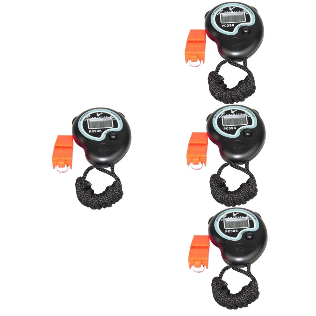 Toddmomy 4 Set Cronometro Sportivo con Completo per Allenatori e Cronometraggio e Visualizzazione Data Design Ergonomico e Allerta Vibratione per Corsa e Fitness