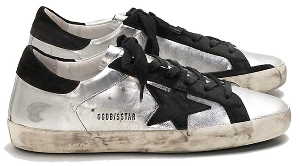 XRNSGolden Goose Women's Casual Sports Sneakers Non-slip Retro Super Star Leather Shoes