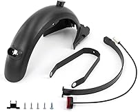 Vista 3 de XBERSTAR Juego de guardabarros trasero compatible con Ninebot Max G30 Scooter eléctrico Guardabarros trasero Scooter Soporte de repuesto para Blanco