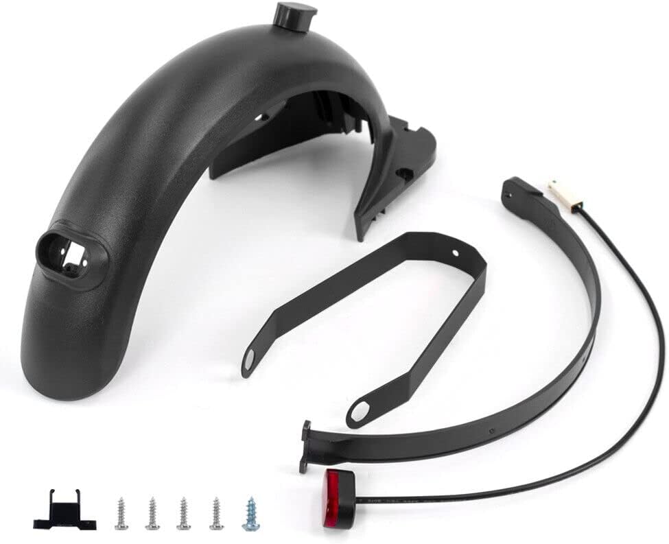 Rear Fender Set Compatible with Ninebot Max G30 Electric Scooter Rear Mudguard Scooter Fender Bracket Scooter Replacement Accessory (black)