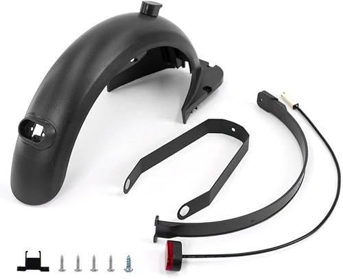 XBERSTAR Juego de guardabarros trasero compatible con Ninebot Max G30 Scooter eléctrico Guardabarros trasero Scooter Soporte de repuesto (negro)