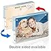 TWING 5 Pack 4 x 6 Acrylic Frame, Horizontal Magnet Double Sided 4x6 Picture Frame,12+12MM Thick Clear Frameless Desktop Display Self Standing Magnetic Acrylic Block Photo Frame
