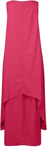 Miniatura 5 de Vestidos de verano de lino y algodón para mujer 2024 Vestido Largo Mangas bolsillos a la Moda Vestidos Largos con