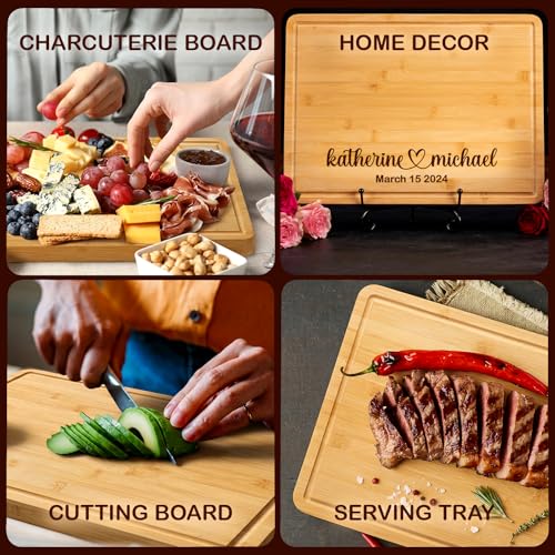 Tabla de cortar de madera personalizada con mango miniatura 7