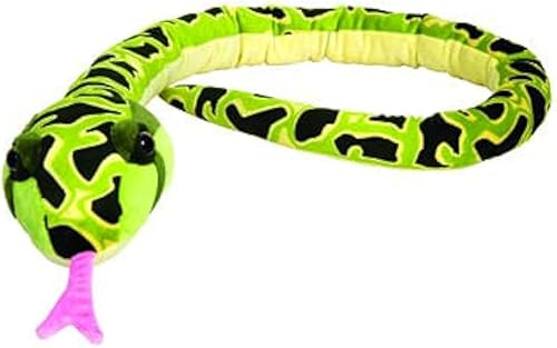 Miniatura 1 de The Petting Zoo Peluche de serpiente pitón, regalos para niños, juguete de peluche de serpiente de 54 pulgadas