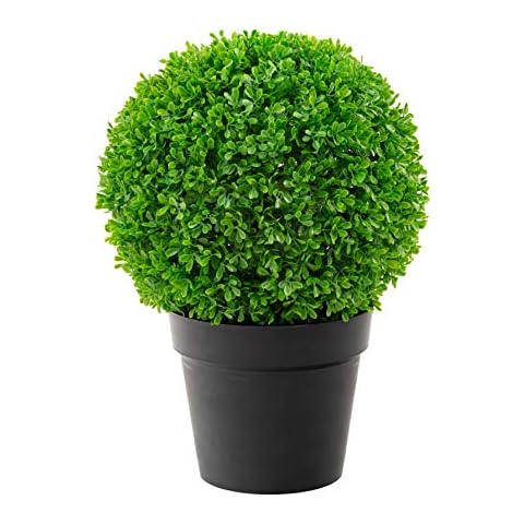 Closer2Nature Artificial 30cm Boxwood Ball - Potted (Outdoor Suitable) Green Cover