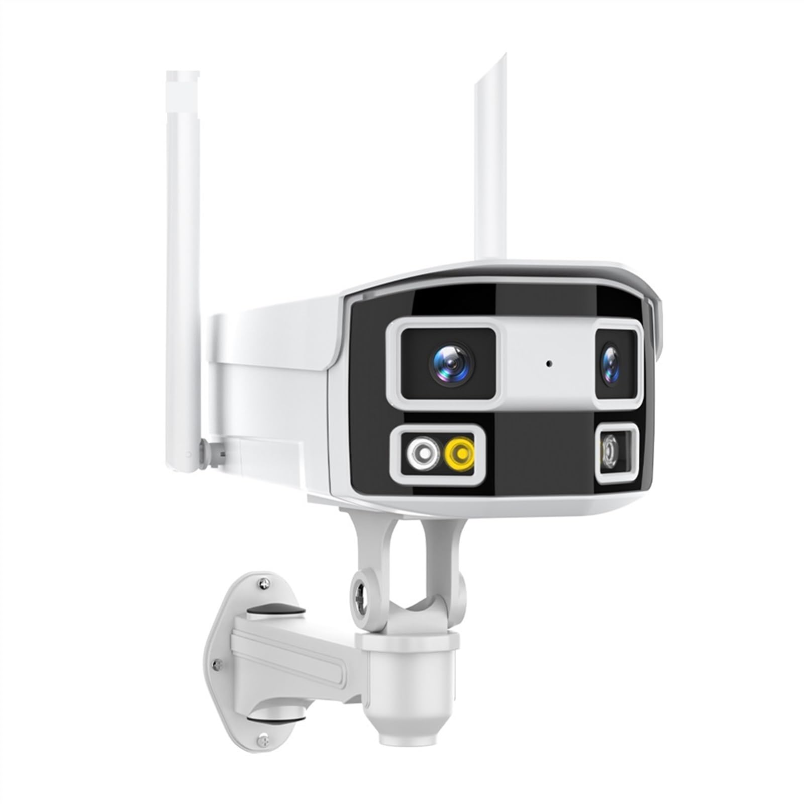 CVFRDD 8MP 180° Dual Lens IP Camera 2K 4MP POE Panoramic Security Camera 4K Human Detection Bullet Camera Outdoor Surveillance NVR(8MP WIFI Camera)