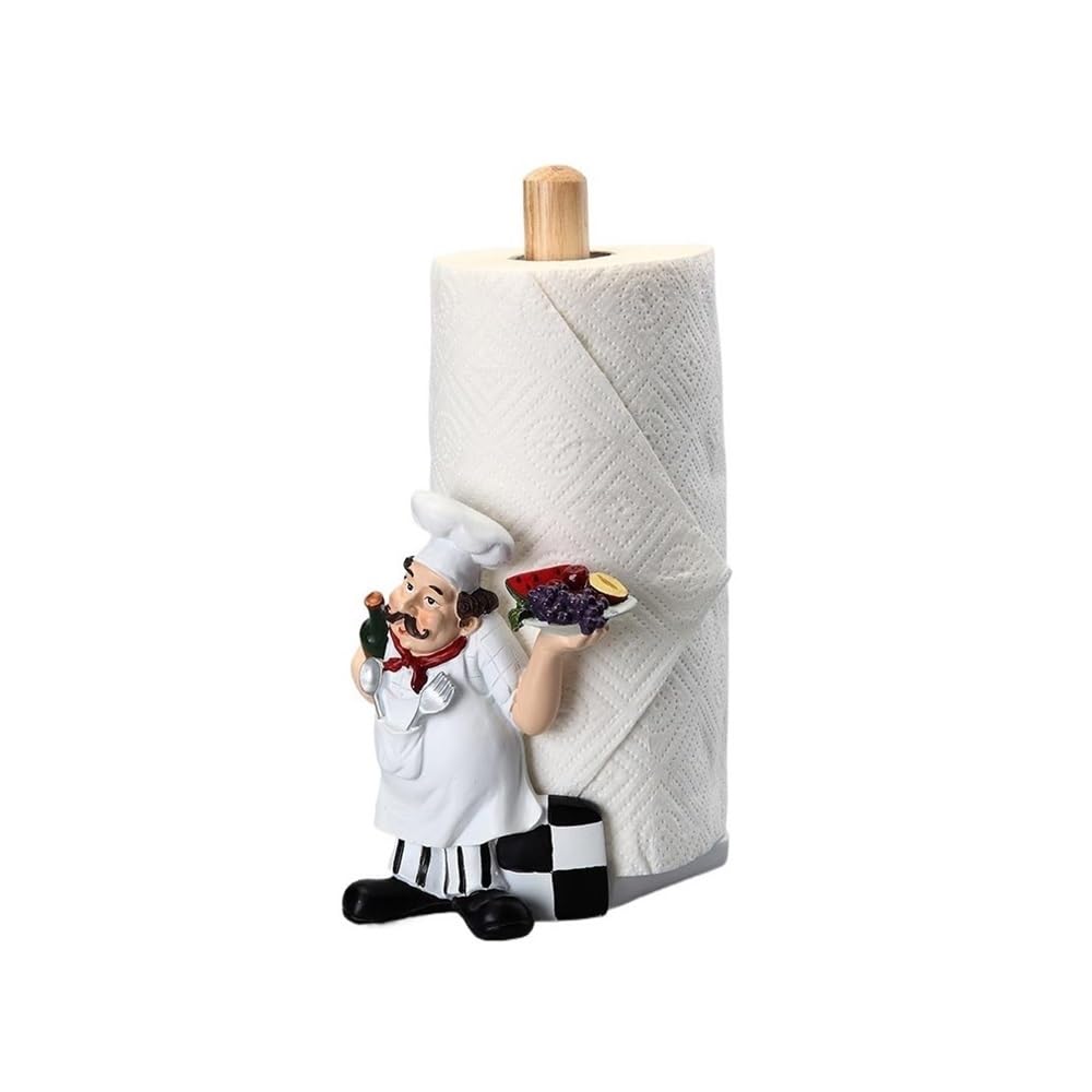 Zthyshoz One Color Paper Towel Holder Paper Towel Holder, Kitchen Roll Home Restaurant Free Standing Stand