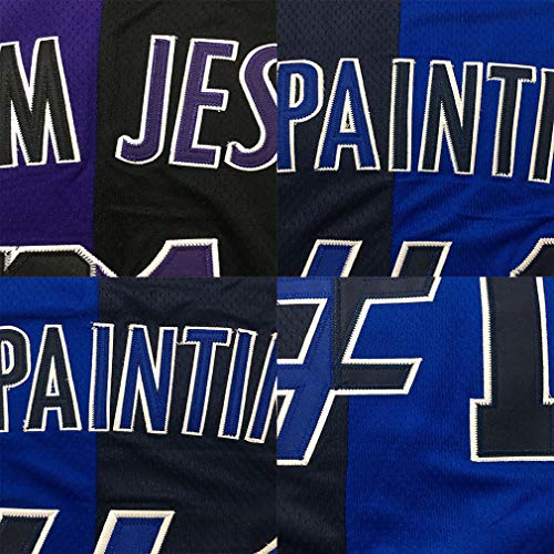 Custom Basketball Jerseys Shirts Stitched Personalized Team Uniforms Half Color Split for Men Women Youth/Kids Black and Red