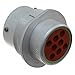 Housings CONN RCPT HSNG MALE 8POS PNL MNT
