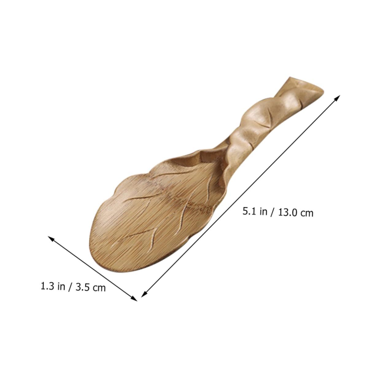 ULTECHNOVO Handmade Tea Spoon Carved Tea Scoop for Ceremony Material Lightweight and Seasonings