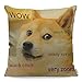 WONDERTIFY Housse de coussin décorative en forme de chien amusant - Forme rectangulaire - Jaune - 45 x 45 cm