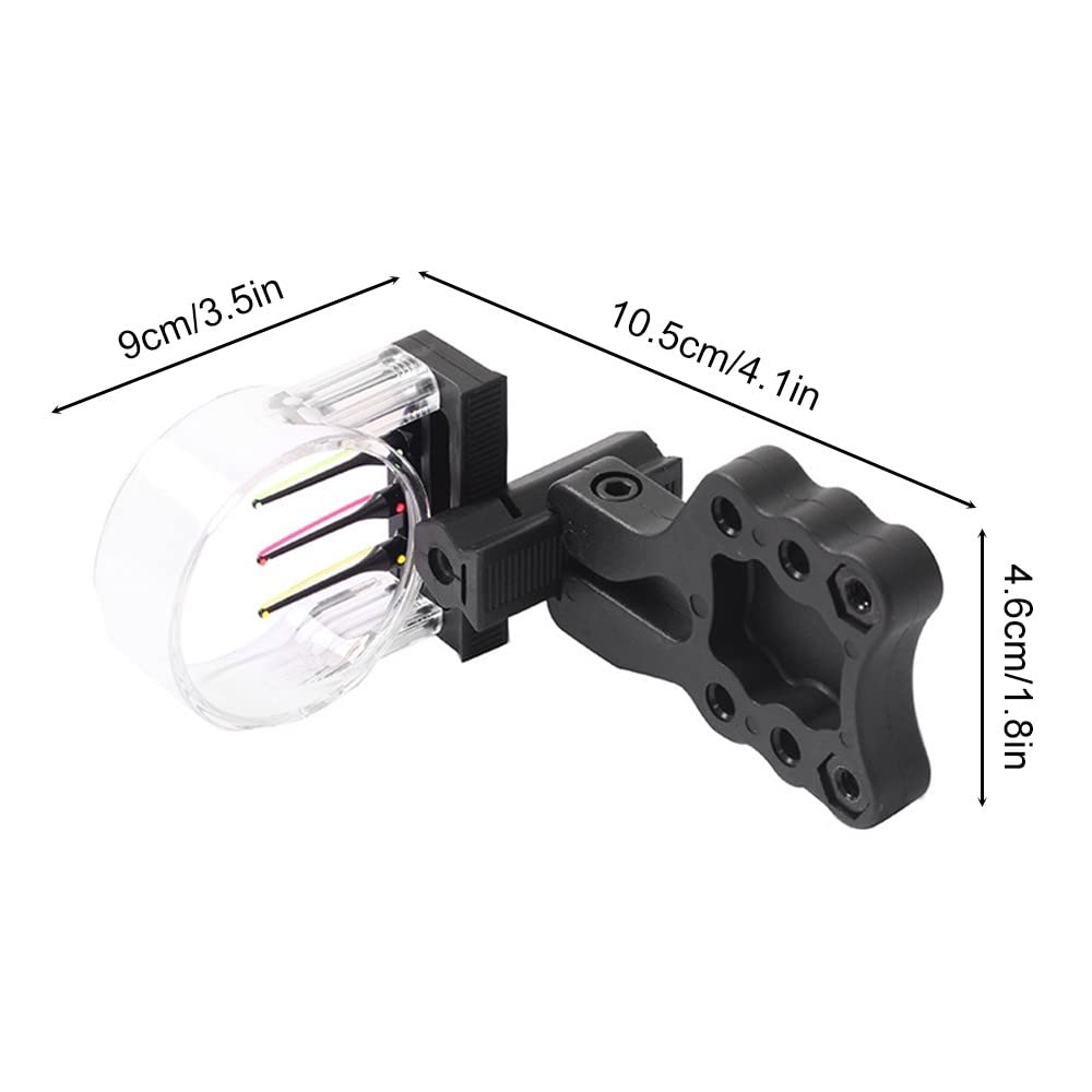 MiOYOOW Mirino ad arco composto micro regolabile 3 pin per caccia