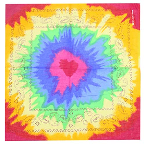 Preisvergleich Produktbild Bandana,Regenbogenstreifen Drucken Halstuch,Schal Dekoration Polyester Quadratischer Halstuch,Mode Deman Dekoration-Schal Frühling & Herbst Schal Kopftuch Quadratischer(55x55cm)