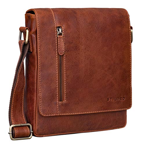 STILORD 'Easton' Kleine boodschappentas Echte lederen Vintage Schoudertas Portret 10,1' Tabletzak voor iPad DIN A5… - Image 4