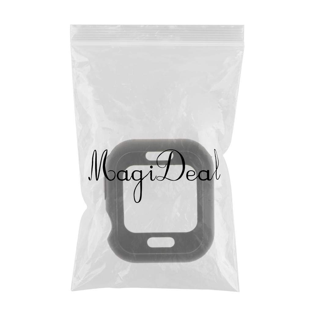 VMS INDIA TPU Frame Protective Bumper Case Cover for Apple Watch Series 4 40mm Black