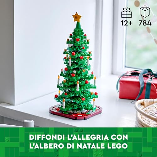 LEGO Albero di Natale, Giocattolo 2 in 1 da Costruire, Gioco Creativo per Bambini e Bambine da 9 Anni, Decorazione per la Casa da Collezione, Idea Regalo per le Festività Natalizie 40573 - Immagine 2