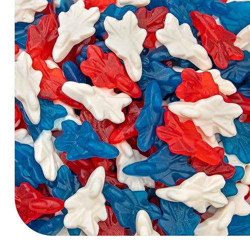 Patriotic Candy, Red White and Blue Candy, Airplane Gummies - 2 Lb Pack - image 1