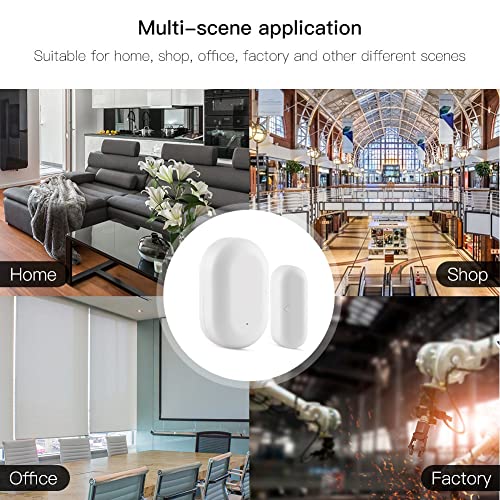 Moes Smart Door And Window Sensor, Tuya Zigbee Hub Required, Door Sensor, Door Alarms For Kids Safety And Smart Home Security Automation, Door Open Detector Alarm System Work With Smart Life #TOP7