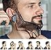 Beard Shaping & Styling Tool With Comb for Perfect line up & Edging For Men's Jaw Cheek/Neck Line, Symmetric/Curve/Step Cut Works with Any Beard Razor Electric Trimmers or Clippers (Clear-1pcs)