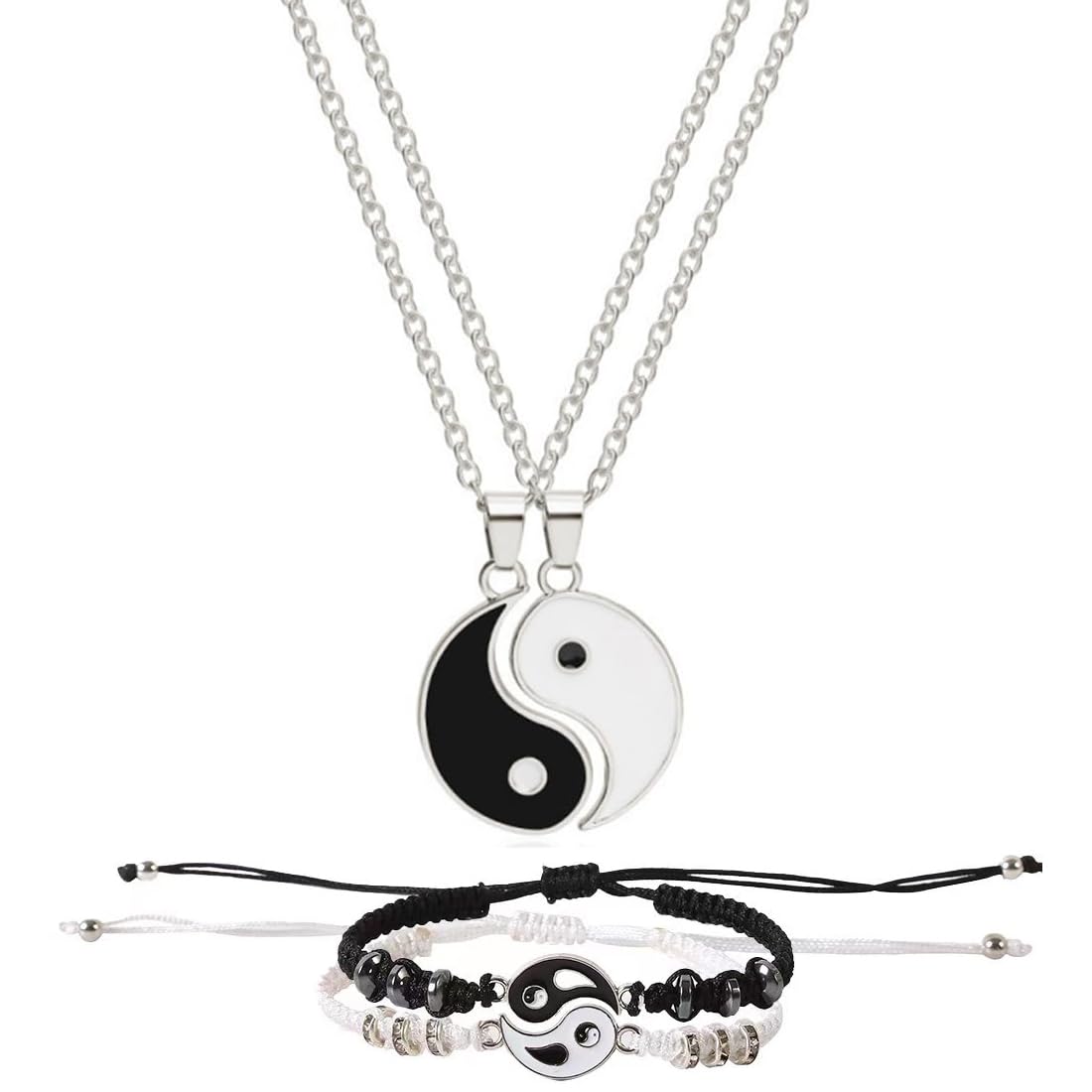 Bracciale Yin Yang Koi Pesce Tai Chi Yin Yang Braccialetti per coppie