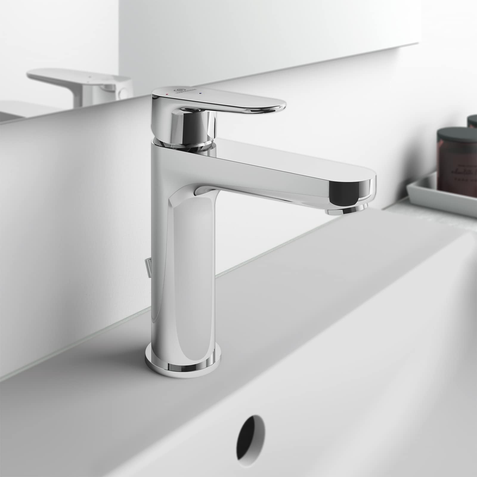 Ideal Standard - Cerafine O, Miscelatore monocomando per lavabo, Con sistema Bluestart, Cromato