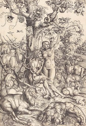 Toile et Actéon Lucas Cranach l'Ancien portrait affiche décoration murale de salon 60x90