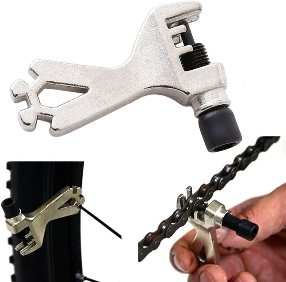 Chain Device with Chain Speed Splitter and Cutter Having 1/2x1/8 Chain Remover Compatible Carbon for Steel and 1/2x3/32 Inch 8 9 10 Breaker Chains Integrated Spoke