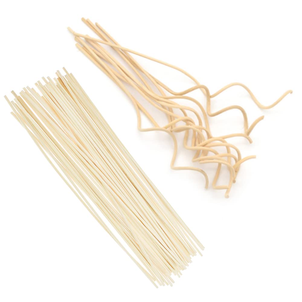 Bastoncini per diffusore in bastoncini di Rattan di legno da 50 pezzi bastoncini per diffusore di aromi di olio essenziale di ricambio (colore del legno)  15