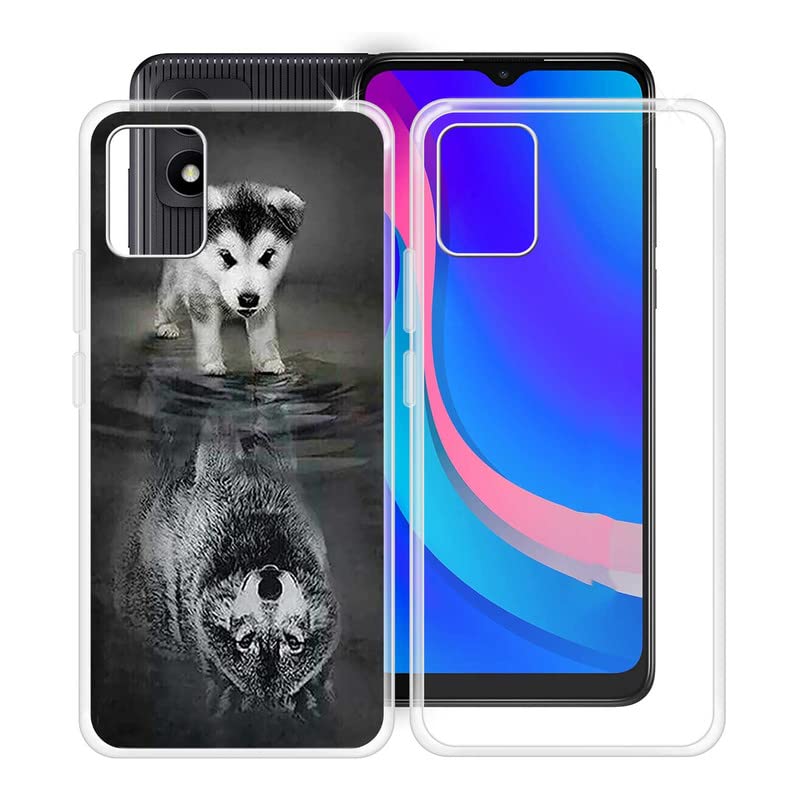 LMLQSZ Coque Pour TCL 305i, Ultra-Mince Silicone TPU Cover