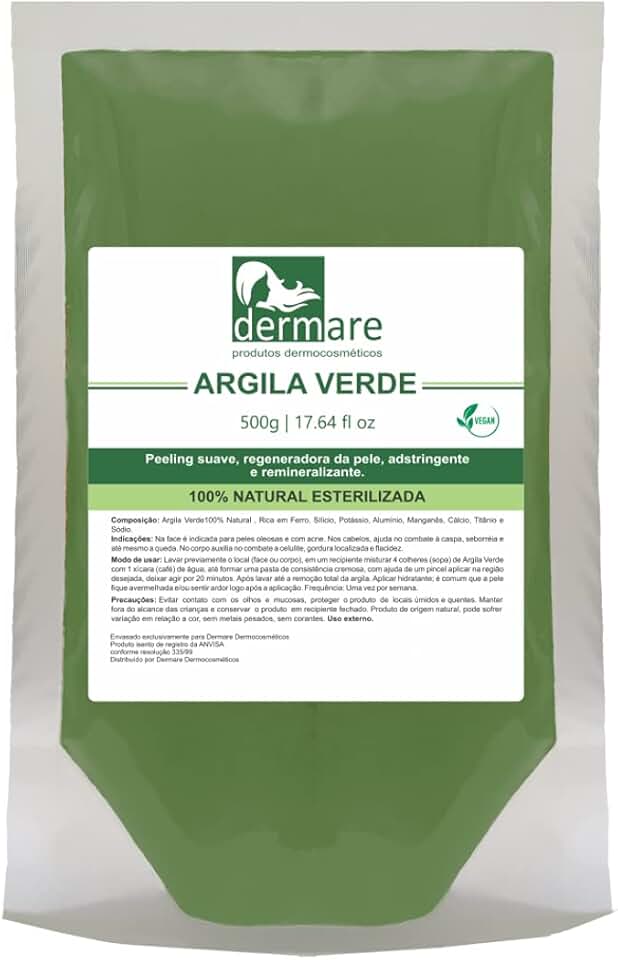 DERMARE Argila Verde Detox 500G Dermare