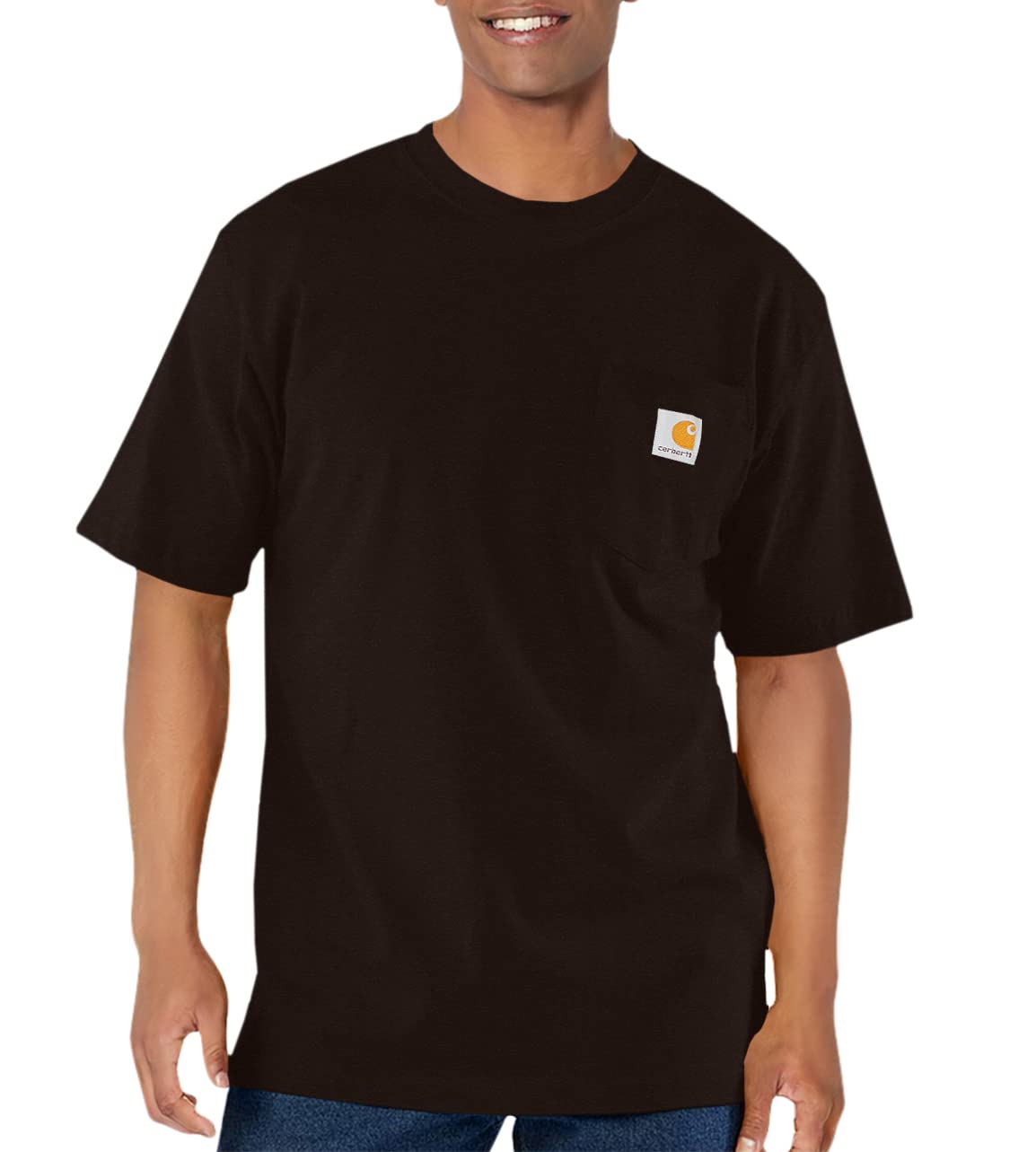 Carhartt Mens Loose Fit Heavyweight Short-Sleeve Pocket T-Shirt (Also Available in Big & Tall) CloseoutWork Utility T-Shirt — view 75