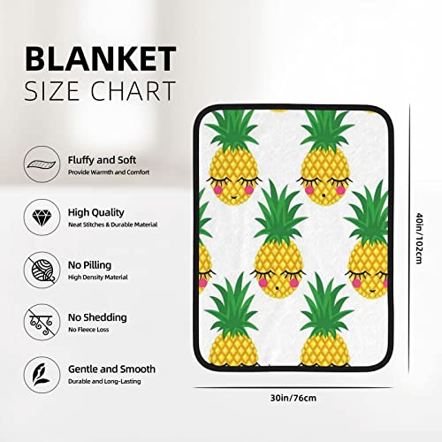 Plaid ananas flanelle haut de gamme double face confortable - 8