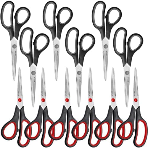 Edelstahl Scheren Set 3 Stück, 21cm Mehrzweck Schere mit ultrascharfen ...