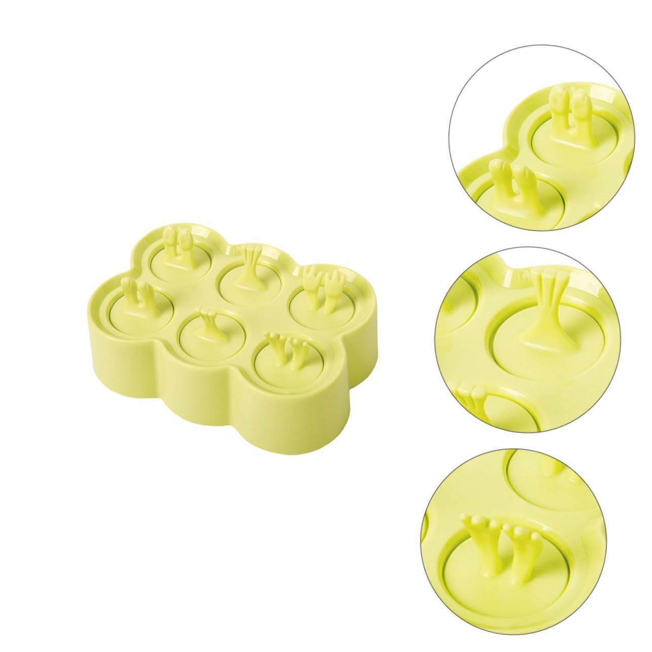 POPETPOP 4ensembles Moules à Glace Silicone Moules à Glace Pour Soi-même Des Desserts Glacés Yaourts Aux Fruits Et Jus De Fruits