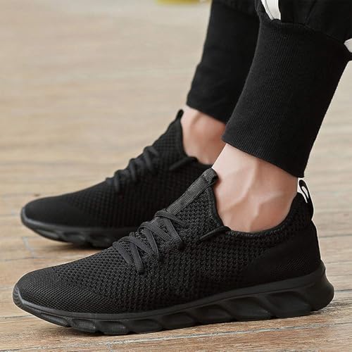 Foto von Damyuan Herren Laufschuhe Turnschuhe Sportschuhe Running Sneaker Freizeit Straßenlaufschuhe Fashion Leichtgewichts Atmungsaktiv Walkingschuhe Outdoor Fitness Jogging Sportsschuhe Schwarz 42 EU