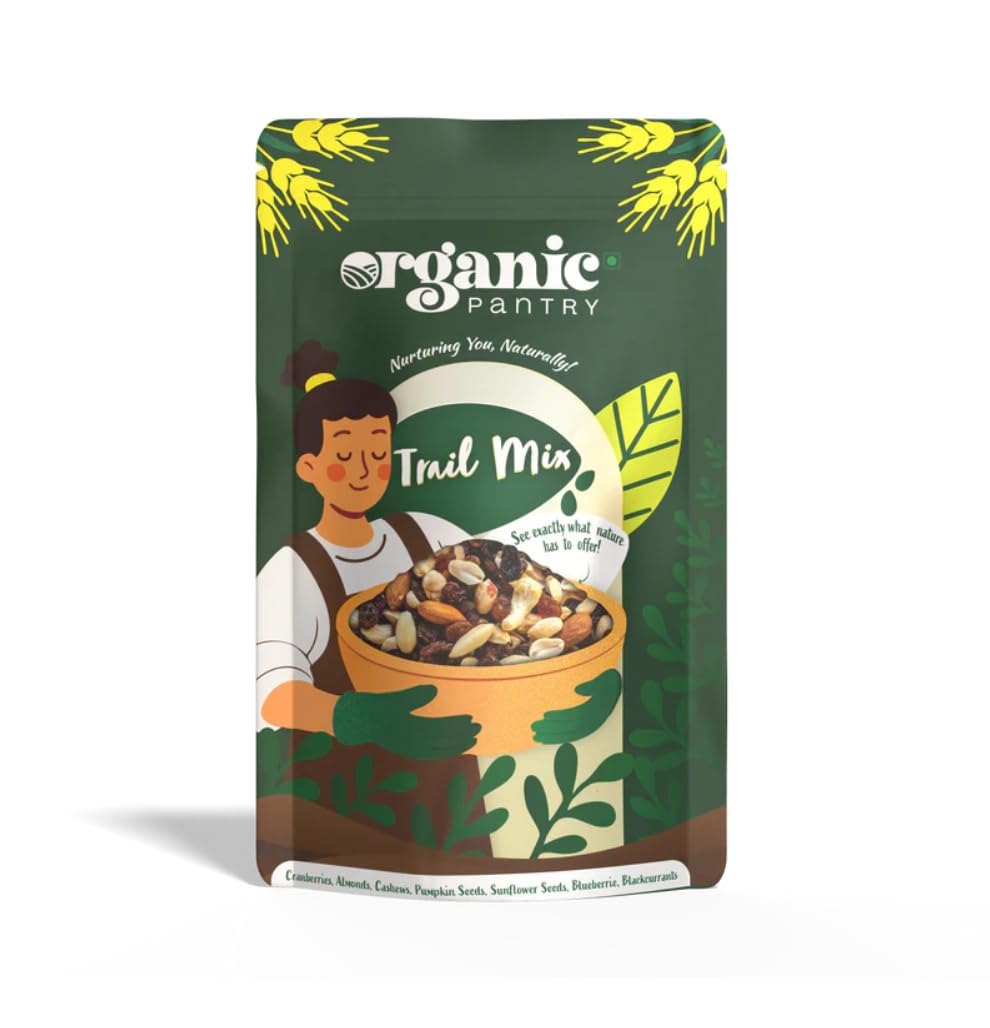 ORGANIC PANTRY Trail Mix with Almonds, Cashews, Cranberries, Blueberries, Black Currants, Pumpkin and Sunflower Seeds, No Preservatives, No Added Oils, 200g-image-20
