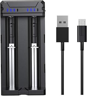 XTAR FC2 21700 Charger 2 Bay Smart Charger 2021 NEW 18650 Battery Charger with Optional Currents USB Universal Charger for 18650 22650 20700 17670 17500 16340 14500, AA AAA Rechargeable Batteries