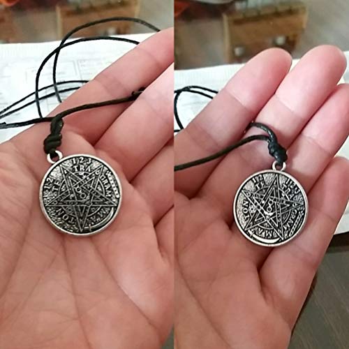 My Shape Tetragrammaton Pentagram Pentacle Pendant Necklace Wiccan Pagan Jewelry (Rope Chain) #TOP3
