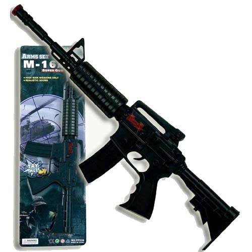 Preisvergleich Produktbild PARTY DISCOUNT Gewehr M16 mit Licht- und Soundeffekten