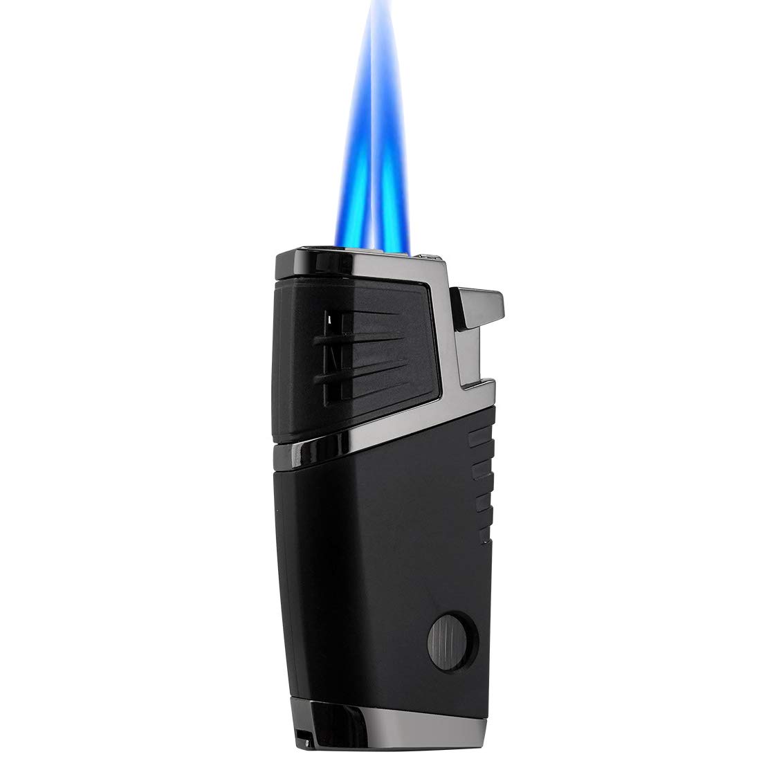 Buy Double Jet Torch Cigar Lighter with Cigar Punch Visible Window